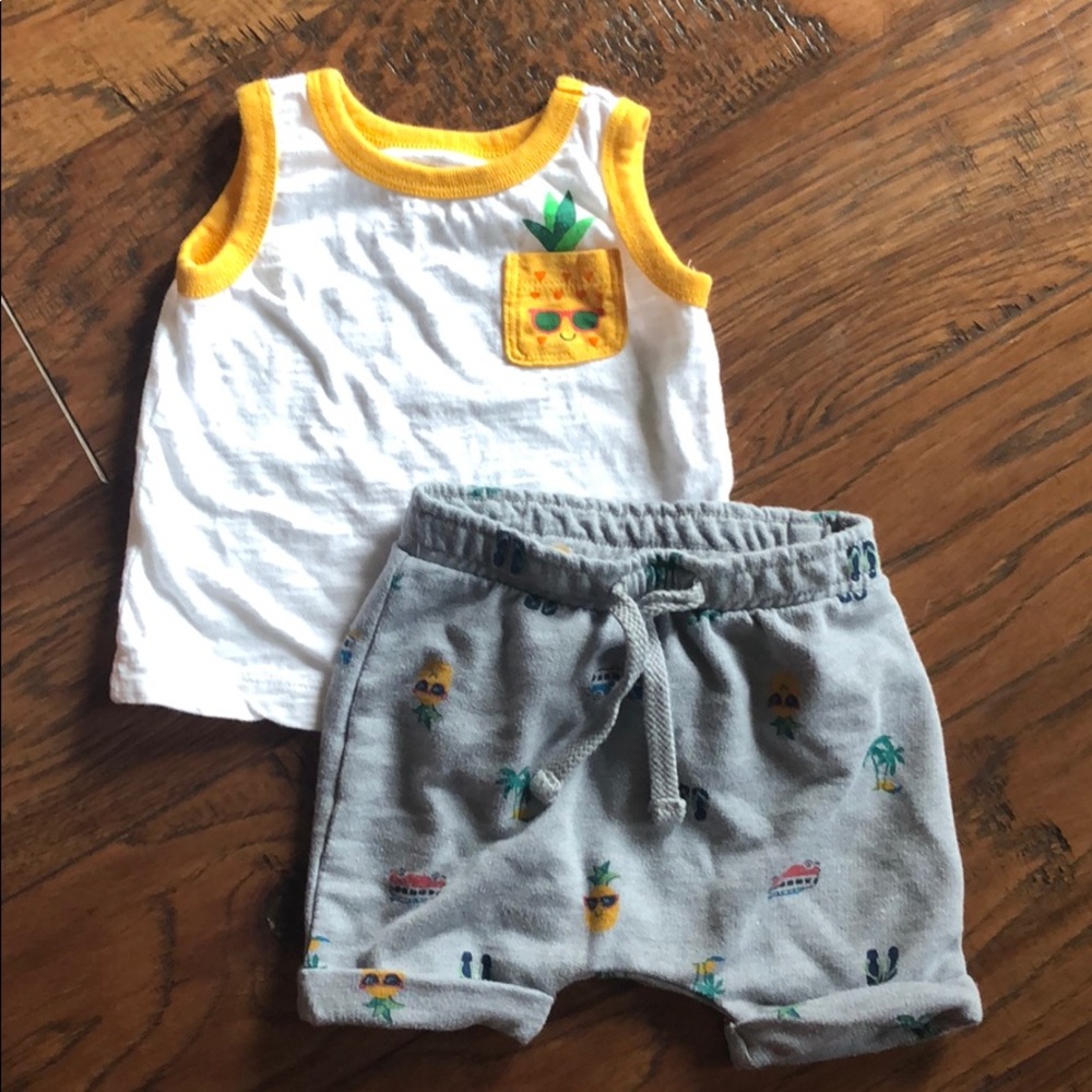 Pineapple boy summer outfit